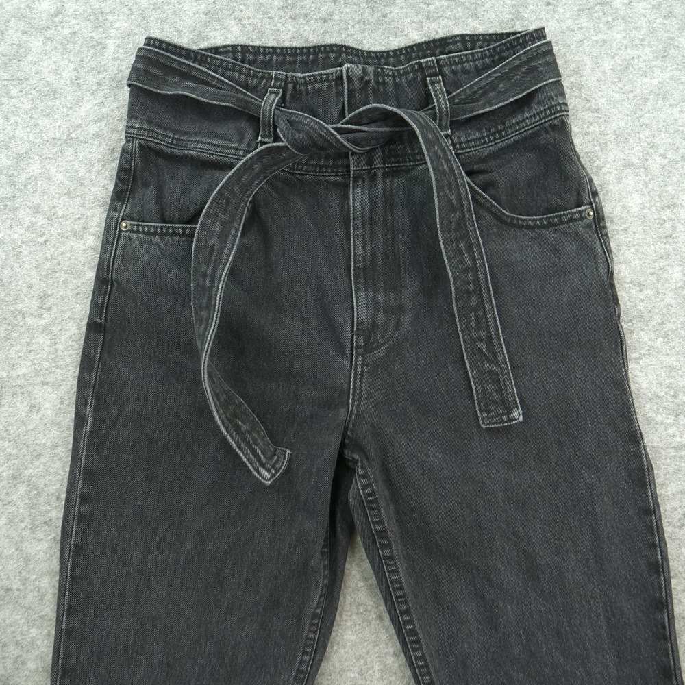 Reformation Jeans Womens 29 Black Belted High Waist Mom Jean Denim  90s - Picture 3 of 12